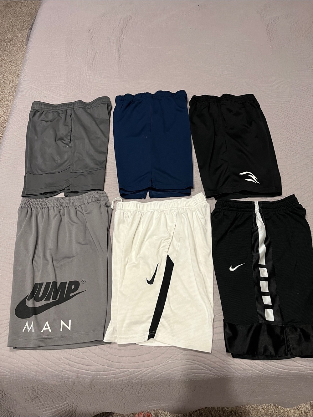 Nike Youth Large Athletic Shorts Bundle — includes 6 pairs of shorts